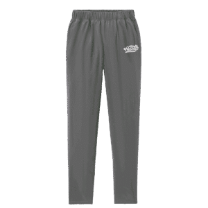 All Hustle gray sweatpant with custom options for uniforms and sports apparel
